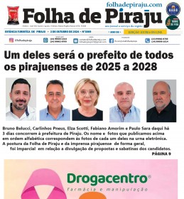 EDIÇÃO EXTRA FOLHA DE PIRAJU 3 OUTUBRO 2024