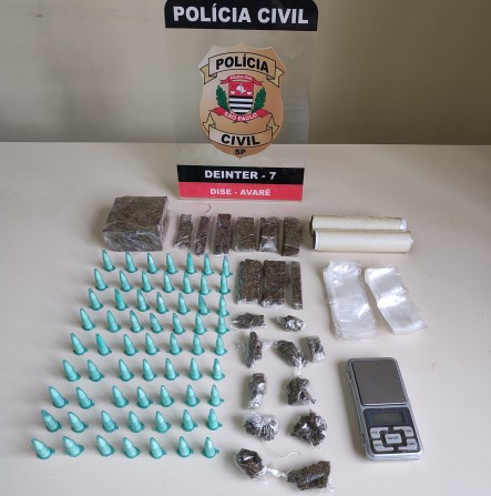 Ação da Polícia Civil de Avaré leva à prisão de suspeito e apreensão de drogas